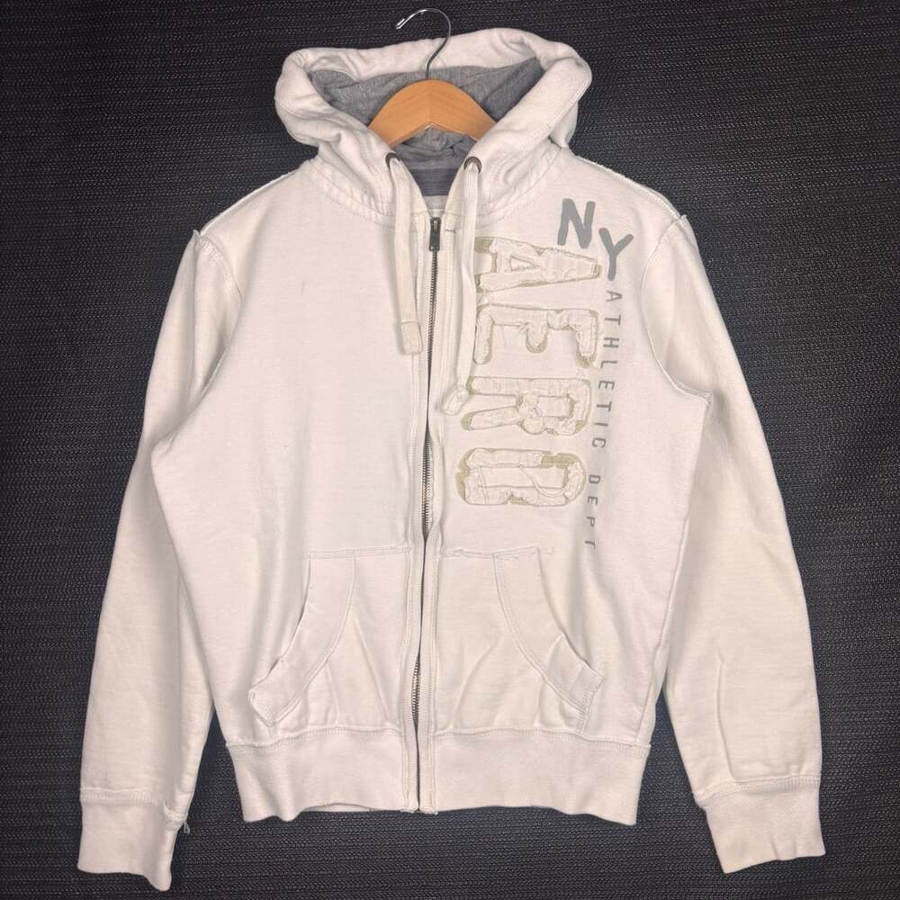 Aeropostale Full-Zip Hoodie White